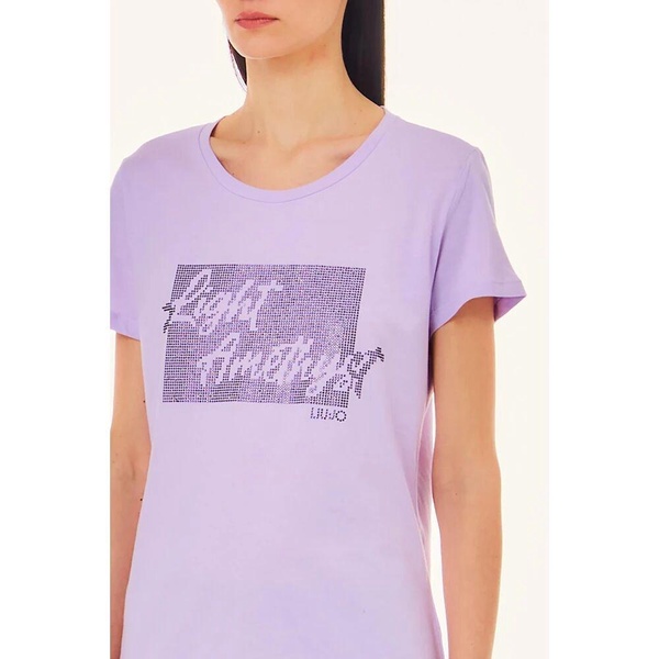 T-shirt with Rhinestone Design