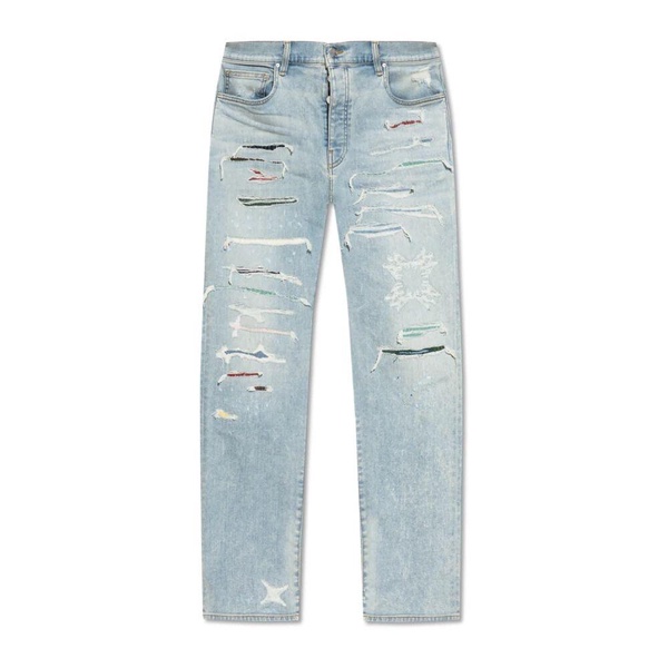 Jeans with distressed effect