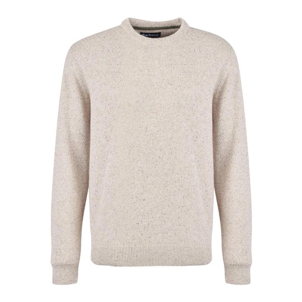 Beige Shetland Wool Crewneck Sweater
