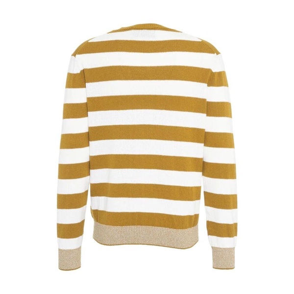Striped Knit Sweater Yellow