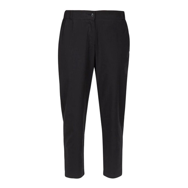 Black Canvas Pants Straight Leg