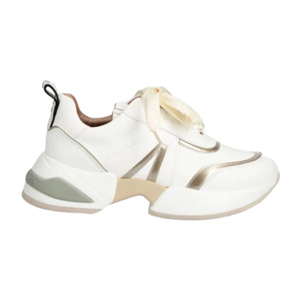 Marble White Gold Sneakers
