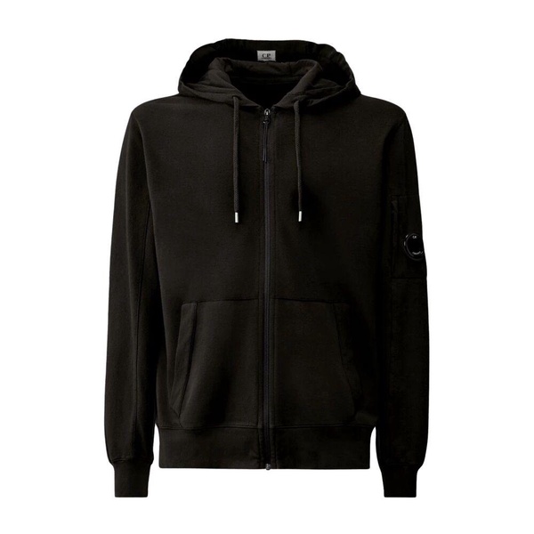 Hooded Zip Fleece Jacket Black