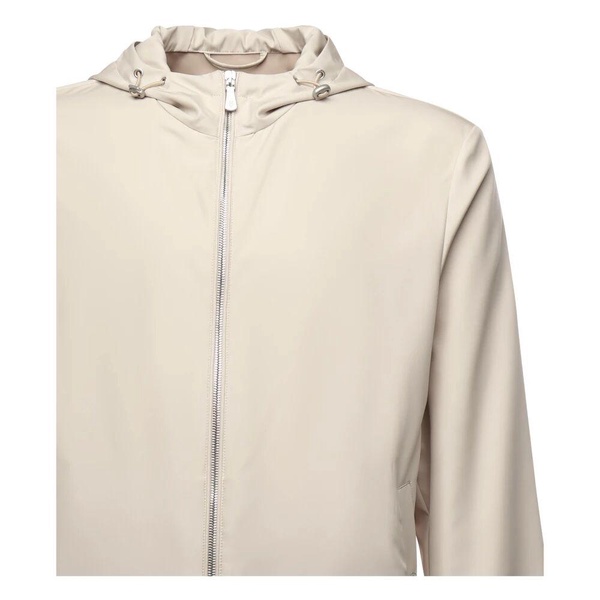 Silk Zip Front Sand Jacket