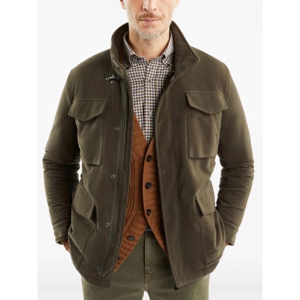 Green Padded Field Coat