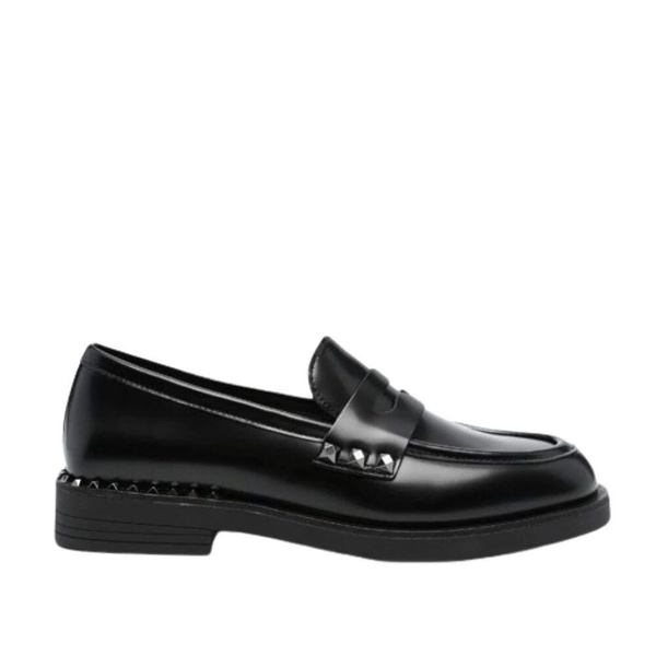 Studded Leather Loafers