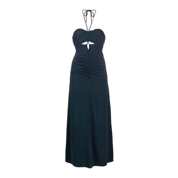 Gray Cut-Out Maxi Dress