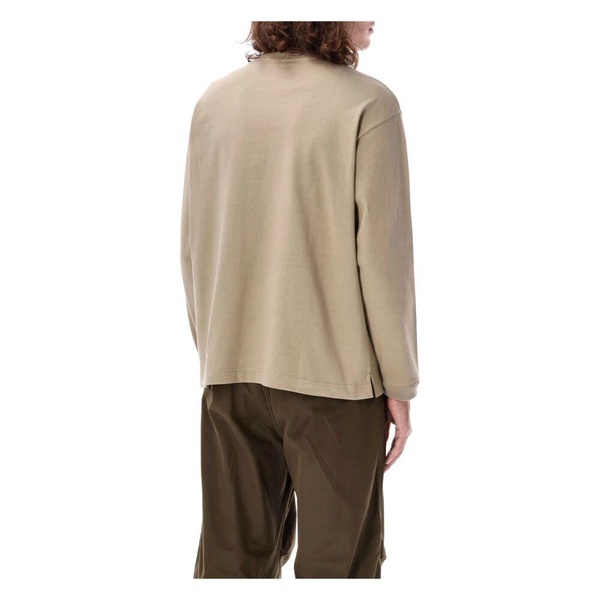 Beige Sweatshirt with Front Pocket
