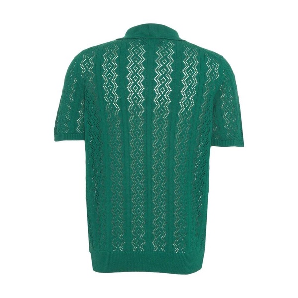 Green Knit Cardigan Short Sleeve