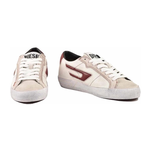 Leather Sneakers with Rubber Sole