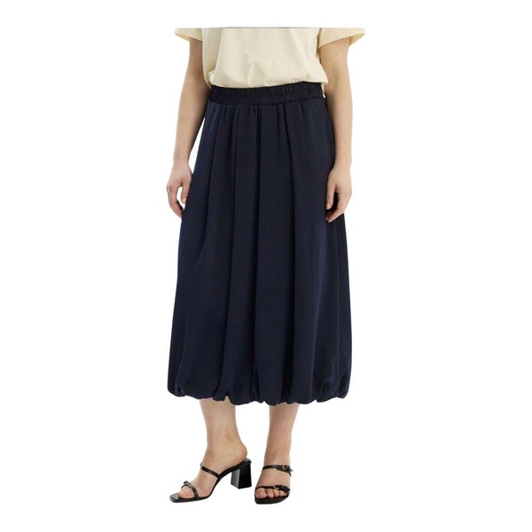 Navy Juno Skirt with Wide Waistband