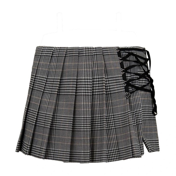 Checkered Side Braid Shorts