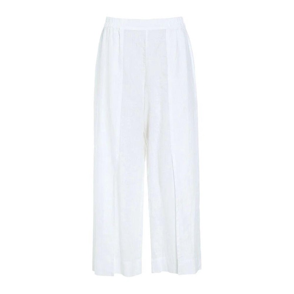 Airy Linen Pants White