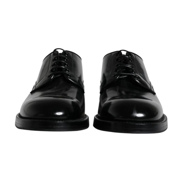 Black Leather Oxford Shoes