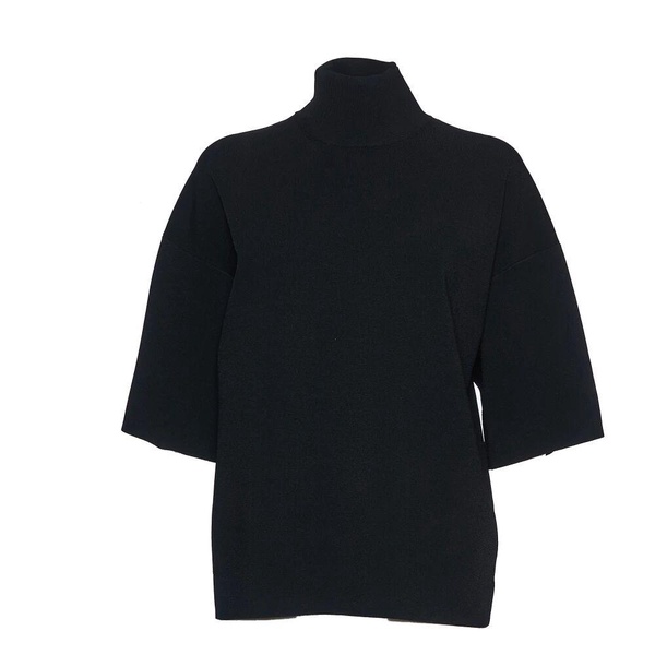 Black Tneck Sweater Stylish Comfortable Layering