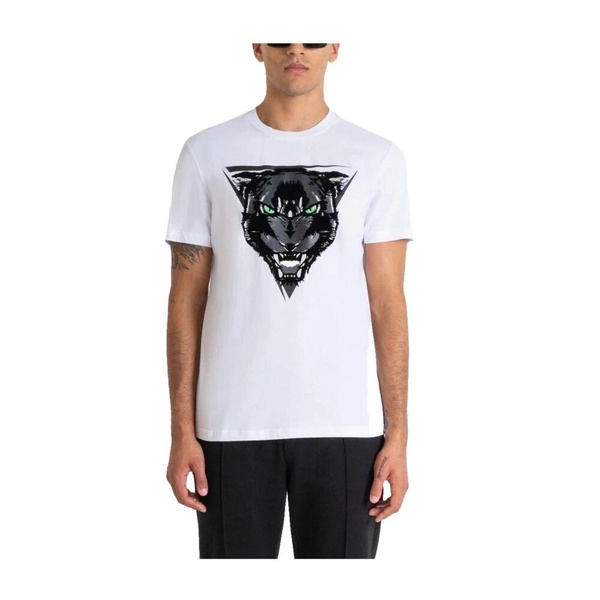 Panther Print Cotton T-shirt