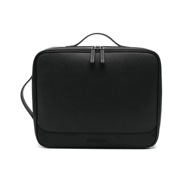 Black Laptop Bag with Embossed Logo