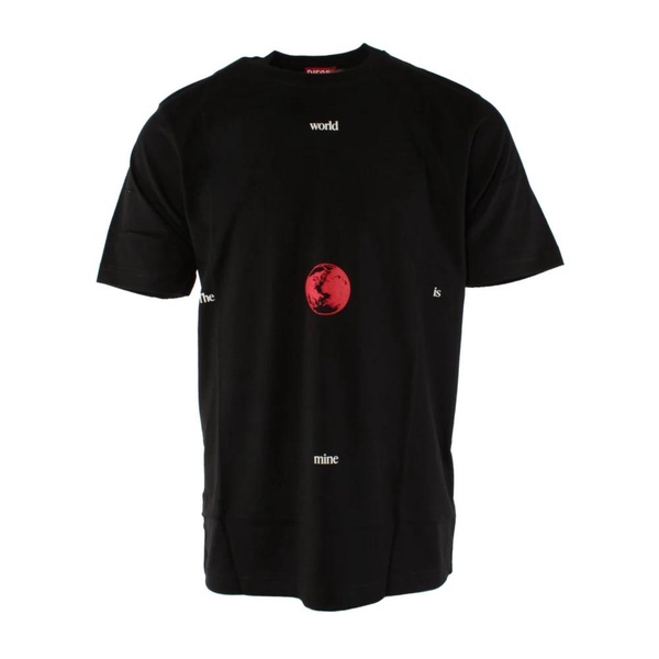 Black Cotton T-shirt for Men