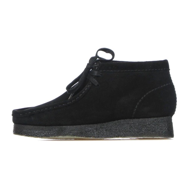 Black Suede Wallabee Boot High Moccasin