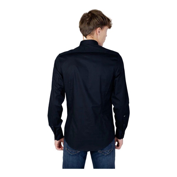 Blue Classic Shirt Men Fall/Winter
