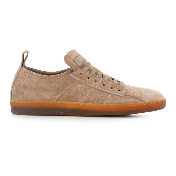 Beige Suede Sneaker with Removable Insole