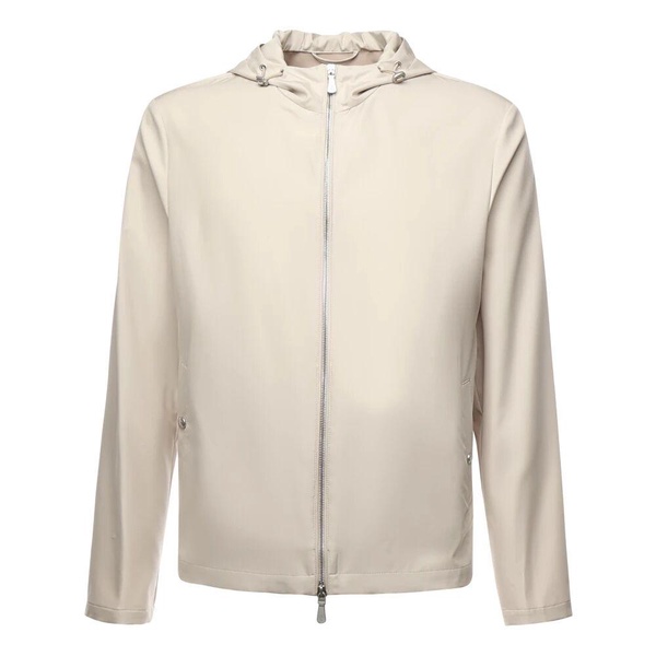 Silk Zip Front Sand Jacket