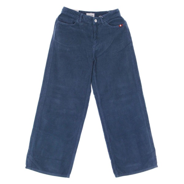 Velvet Trousers with Wide Leg