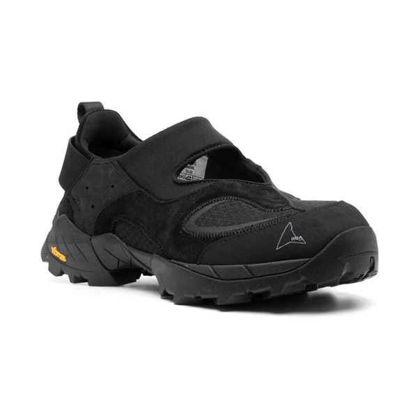 Black Suede Sneakers with Cutouts