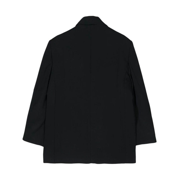 Navy Blue Blazer with Drop Shoulders