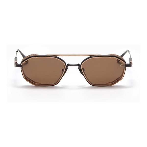 Eris-two Octagonal Sunglasses Black/White Gold