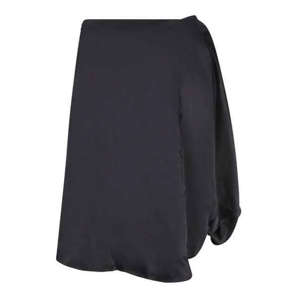 Black Satin Skirt