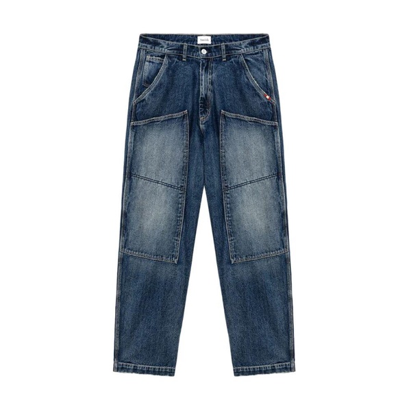 Super Knee Denim Jeans Blue