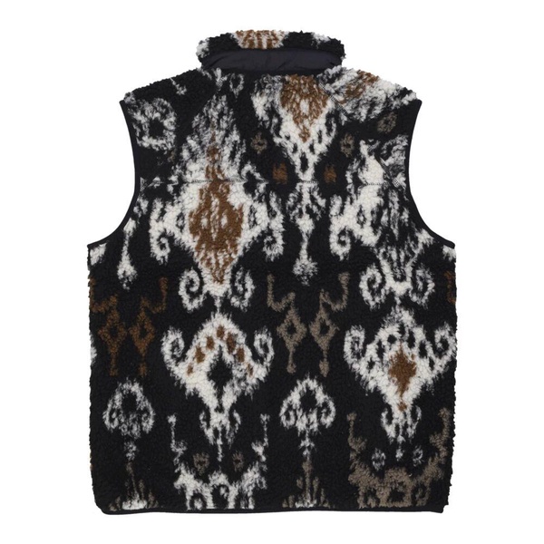 Black Jacquard Sleeveless Vest Liner