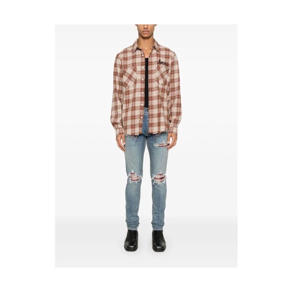 Light Blue Ripped Jeans with Button Fly