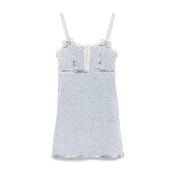 Blue Cotton Dress Elegant Versatile
