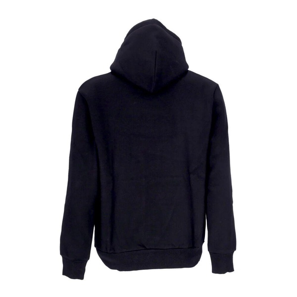 Black Hooded Sweatshirt with Kangaroo Pocket