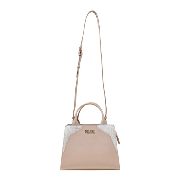 Pink Print Shoulder Strap Handbag