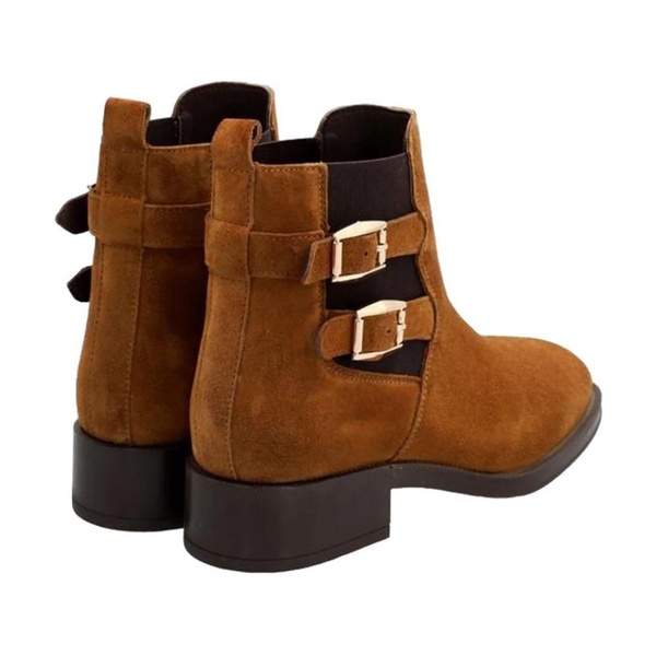 Casual Camel Suede Womens Booties