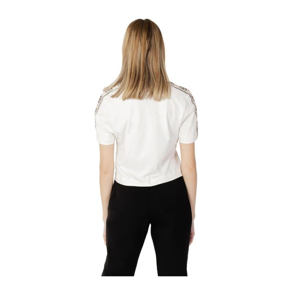 Beige Cotton T-shirt with Round Neck