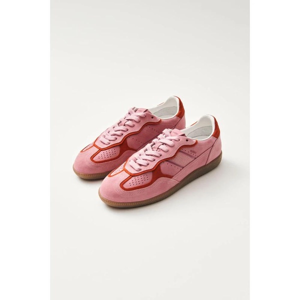Pink Leather Sneakers Retro Style