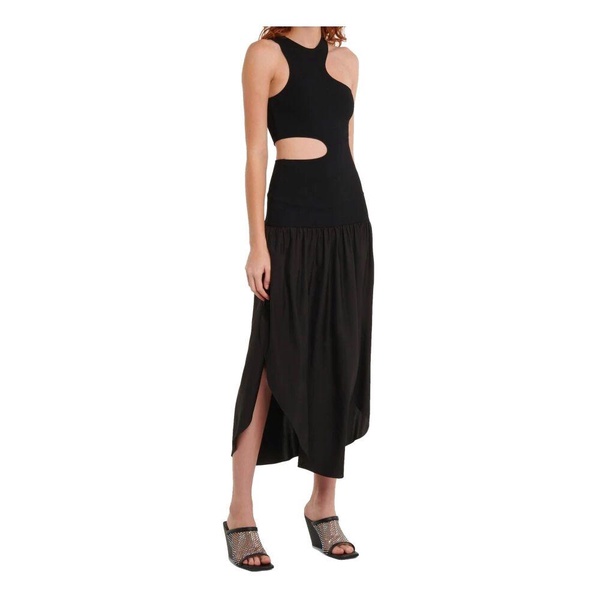 Stella Mccartney Silk Cut-Out Maxi Dress Women