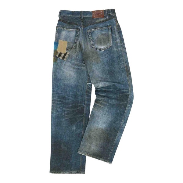 Blue Patchwork Jeans Stylish Casual Outings