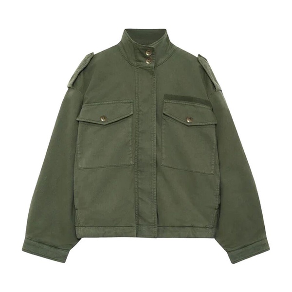 Audrey Jacket Army Green Oversize Style