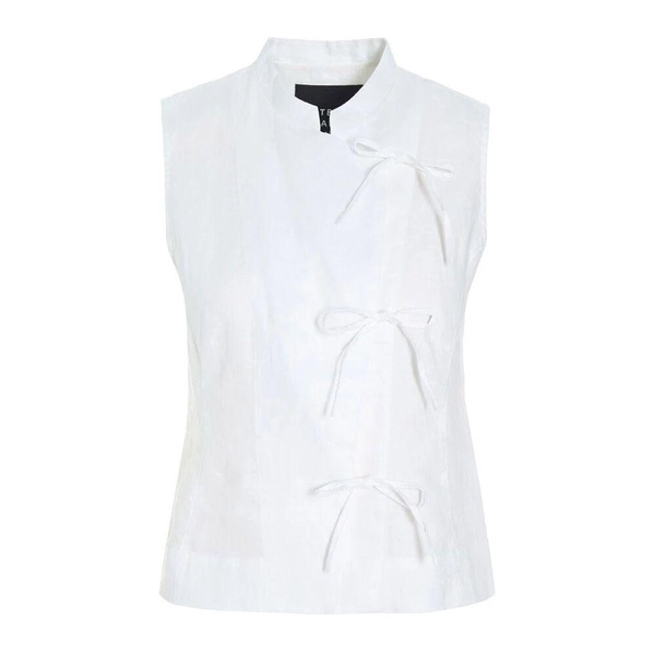 Airy Linen Blouse White