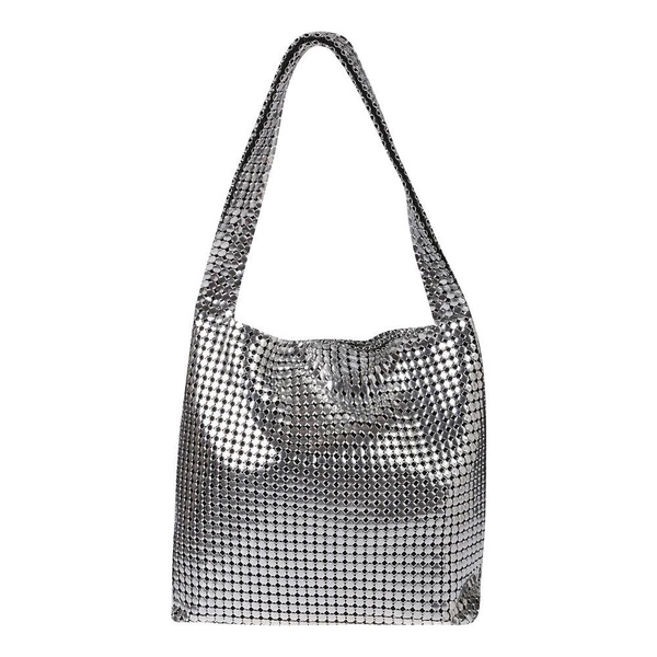 Silver Pixel Hobo Bag