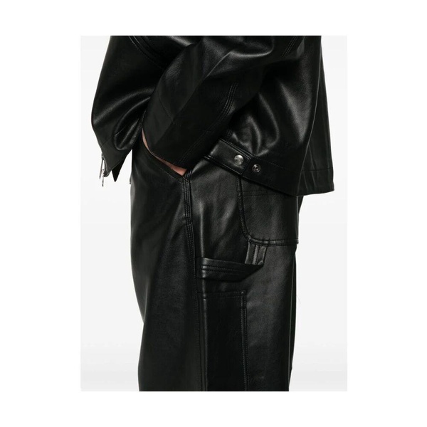 Black Button Zip Fastening Pants