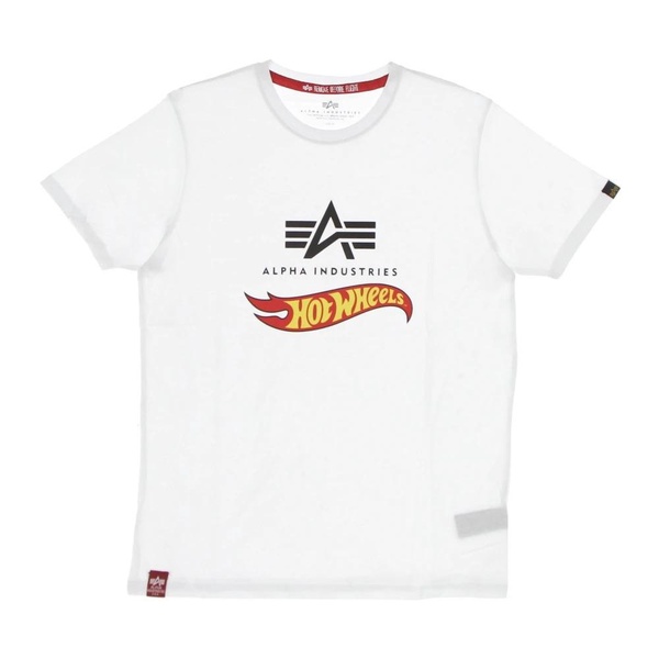 Hot Wheels Flag Tee White Mens T-Shirt