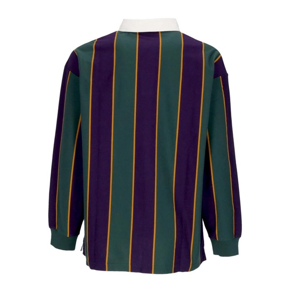 Striped Long Sleeve Polo Shirt