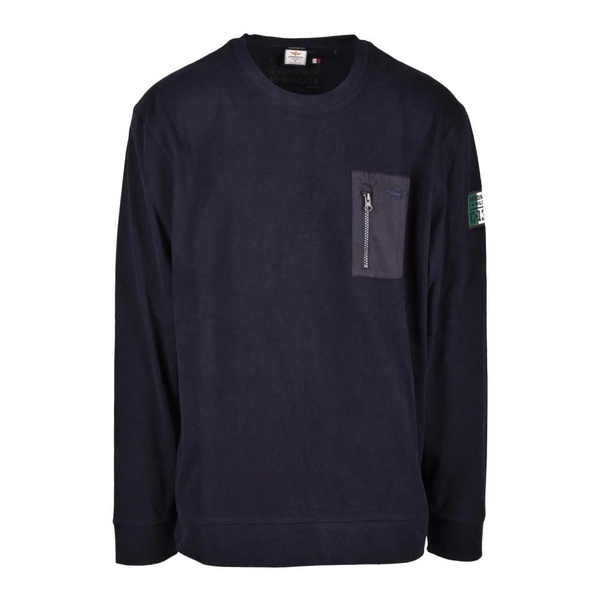 Military Style Cotton Sweatshirt