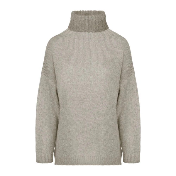 Cozy Mohair Blend High-neck Sweater